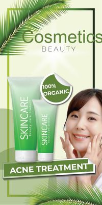 Banner template 4726, organic, skin care, cosmetic, Banner template