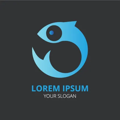 魚モチーフのロゴ, logo, Logo, Logotype, Logo template