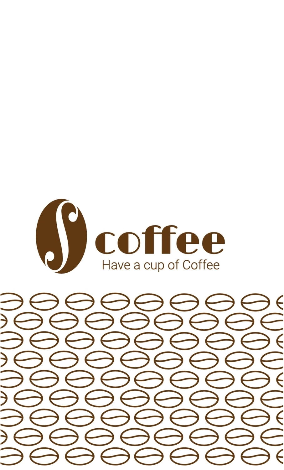 コーヒー豆デザイン, 横書き, コーヒーショップ, ビジネス, 名刺テンプレート