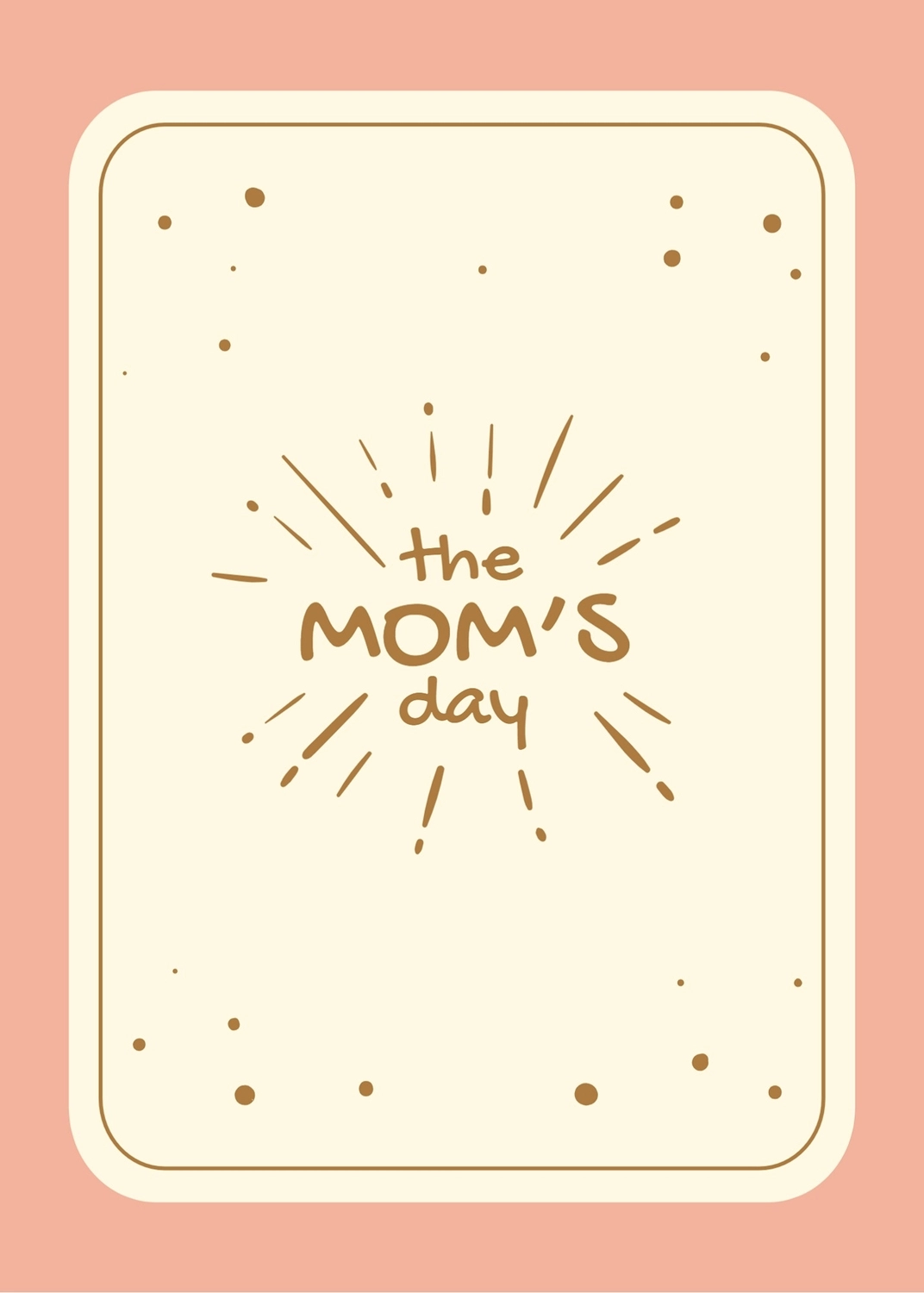 母の日グリーティングカード　花火, 白バック, 作成, デザイン, メッセージカードテンプレート