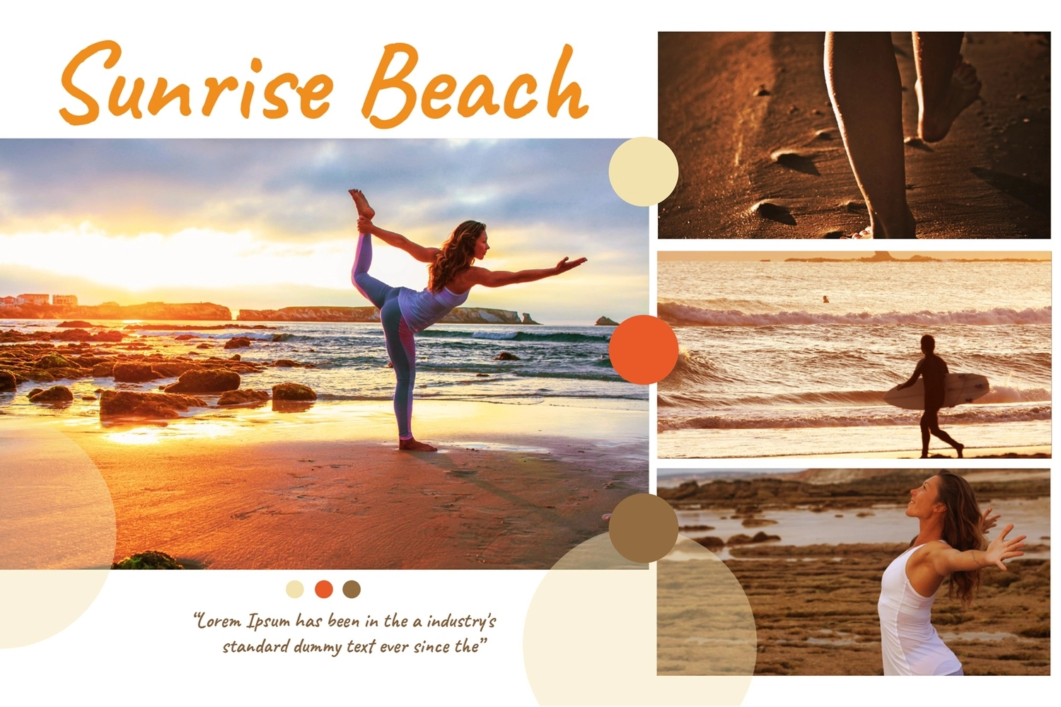 夏のビーチと女性, かっこいい, 作成, デザイン, 写真のコラージュテンプレート