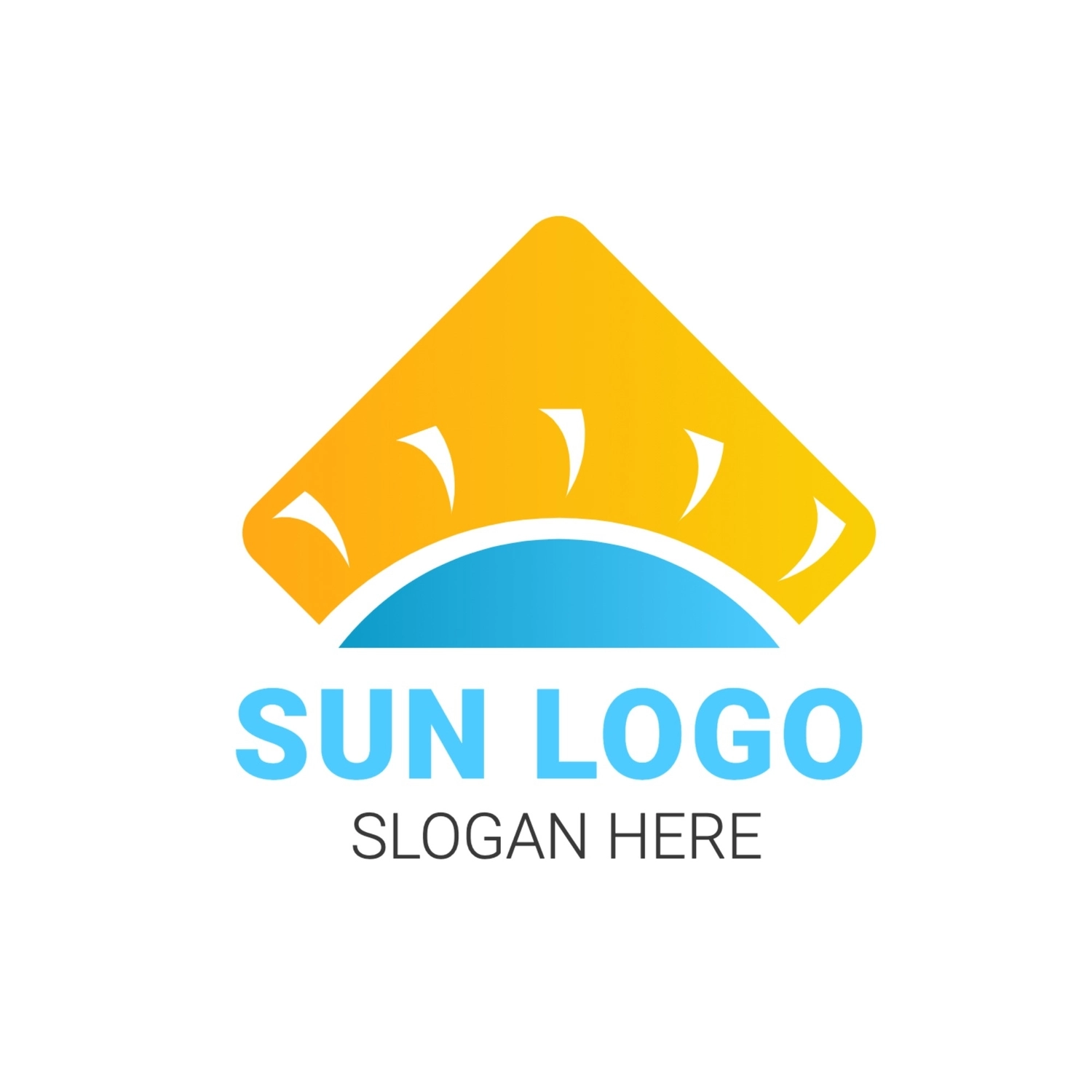 太陽のロゴ, 明るい, 作成, デザイン, ロゴテンプレート