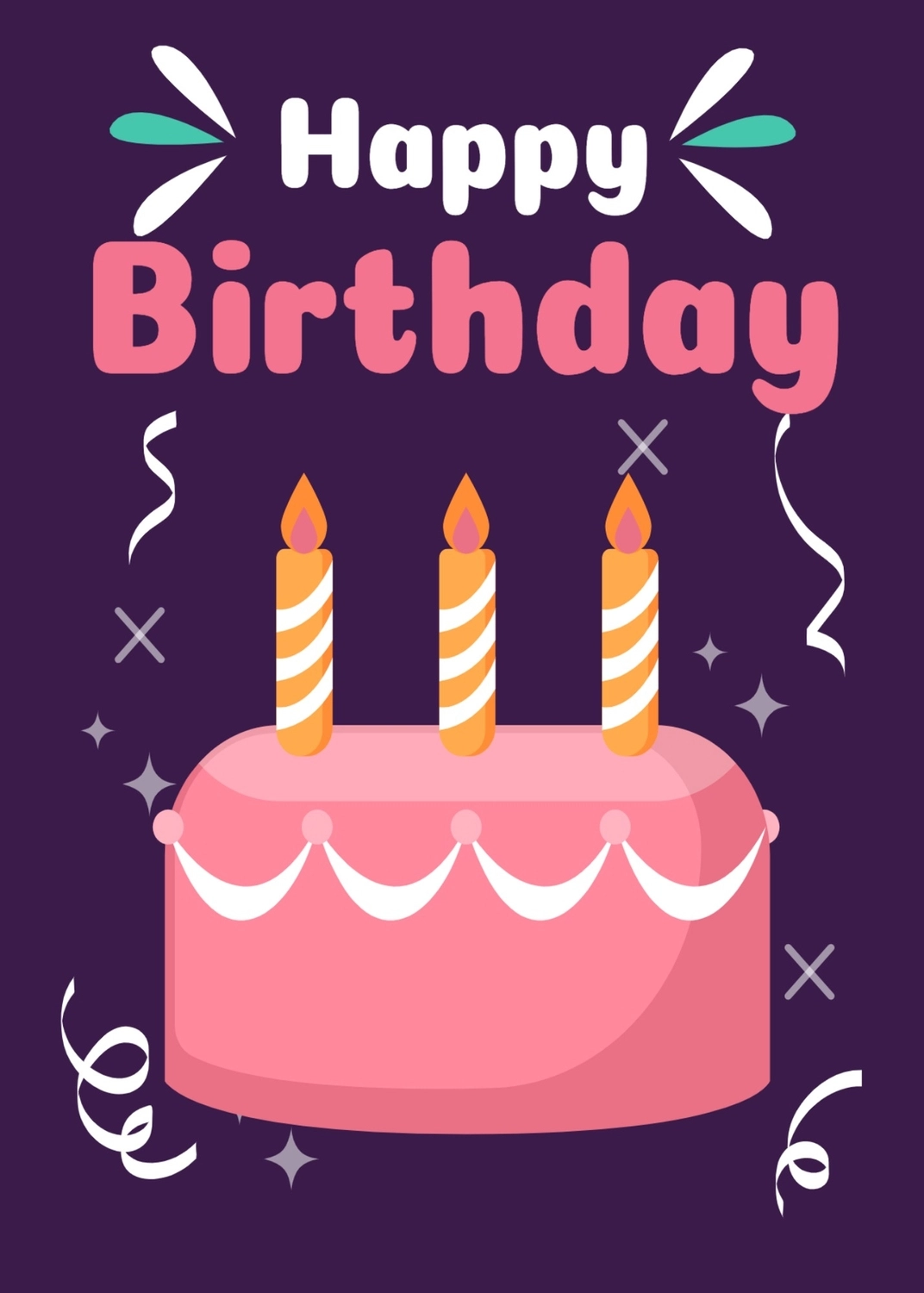 誕生日カード　ケーキ, デザイン, バースデーカード, 作成, 誕生日カードテンプレート