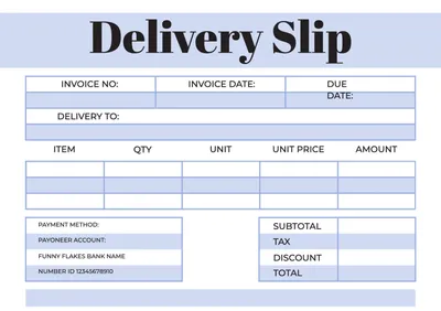薄紫の納品書, delivery slip, template, Layout, Delivery Slip template
