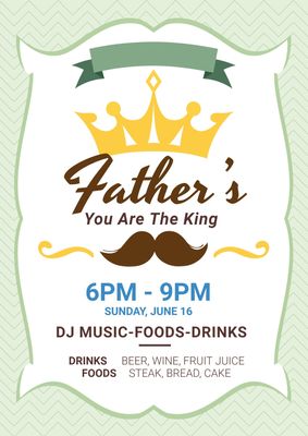 Poster template 2675, Father&#39;s Day, FATHER'S DAY, Poster, Poster template