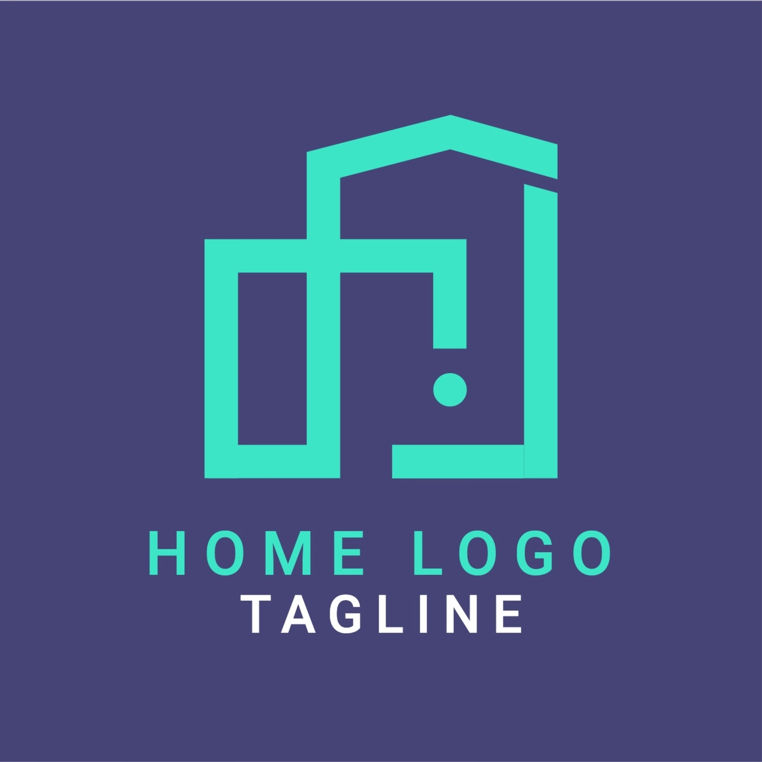 四角い不動産のロゴ, Fashionable, create, design, Logo template