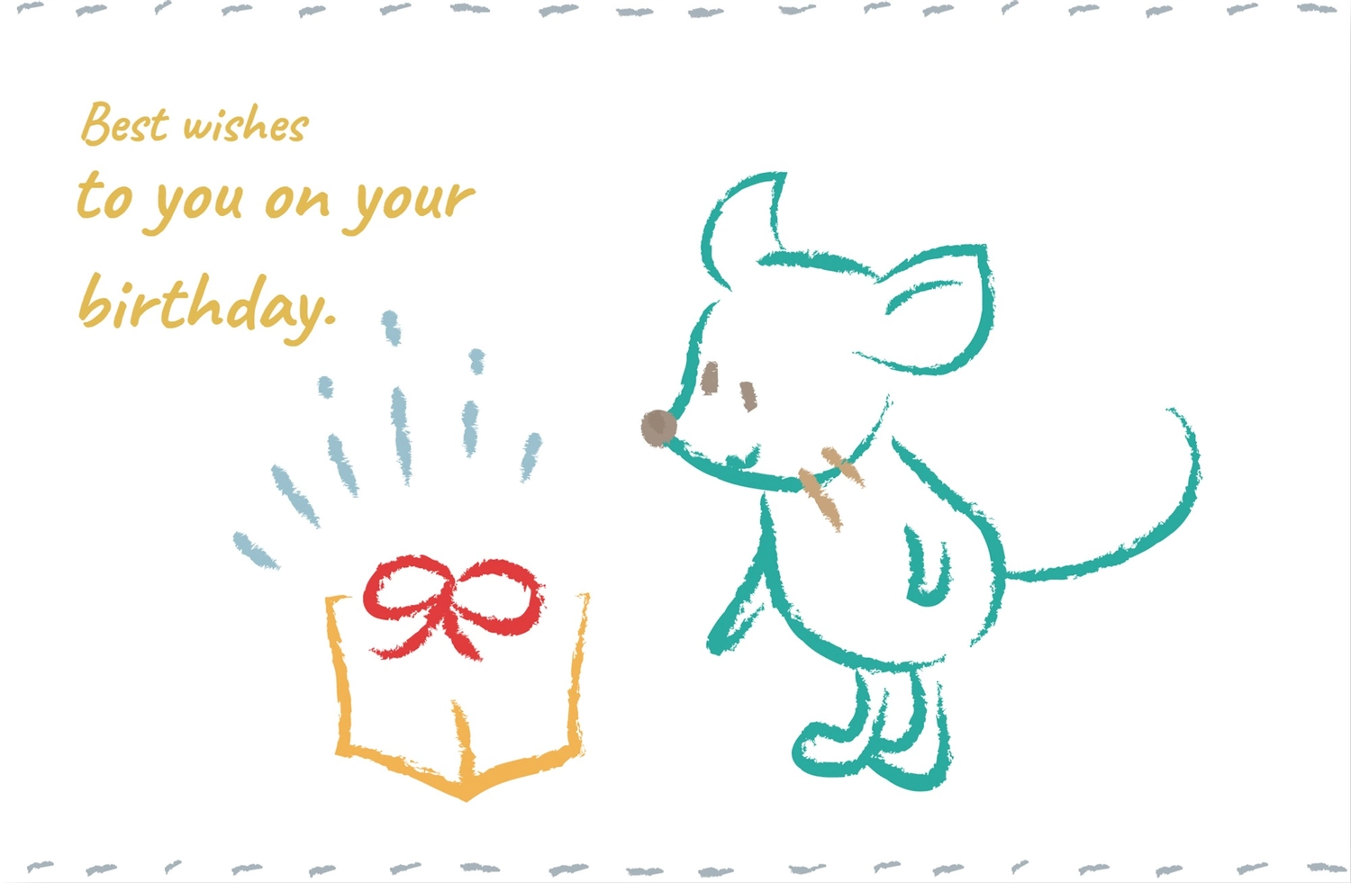 ネズミの誕生日カード, 事件, 創建, 編輯, 生日賀卡 模板