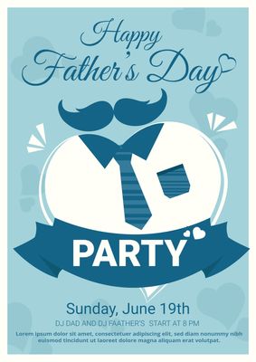 Poster template 2671, Father&#39;s Day, FATHER'S DAY, Poster, Poster template