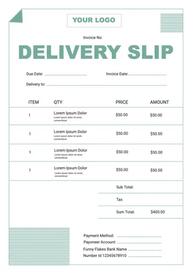ドッグイヤーの納品書, delivery slip, template, Layout, Delivery Slip template