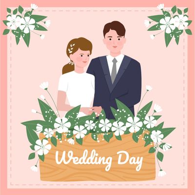 結婚式 シルエット イラストの無料ダウンロードサイト シルエットac