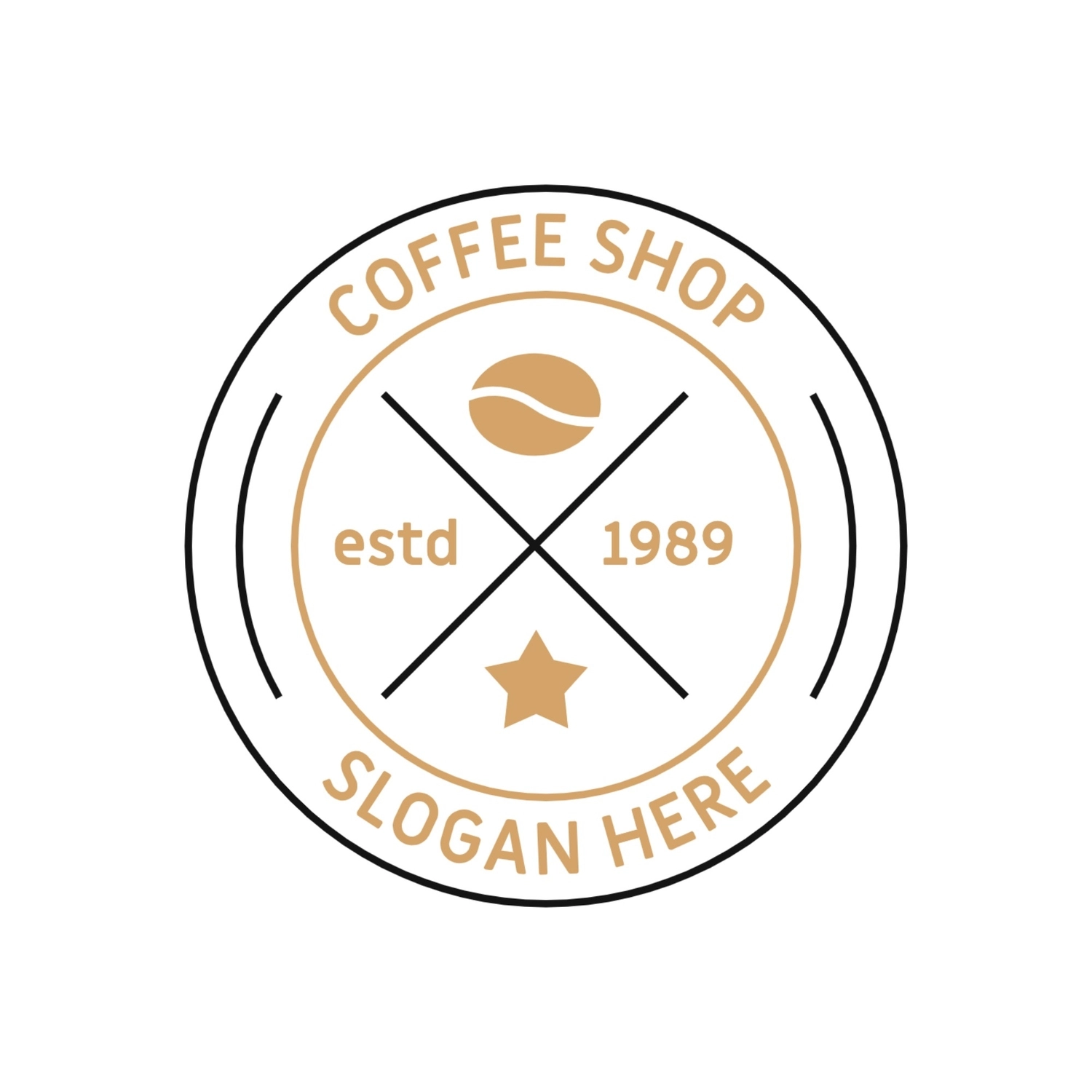 コーヒーショップのロゴ, ピル, 作成, デザイン, ロゴテンプレート
