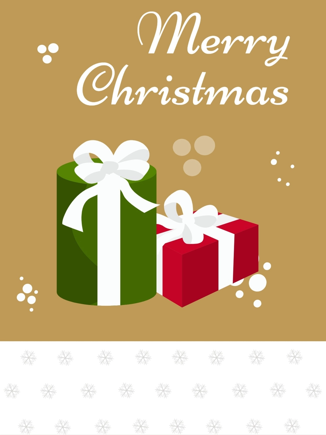 リボンのかかったクリスマスプレゼント, グリーティングカード, グリーティング, ハガキ, グリーティングカードテンプレート