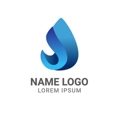 しずくのような形のロゴ