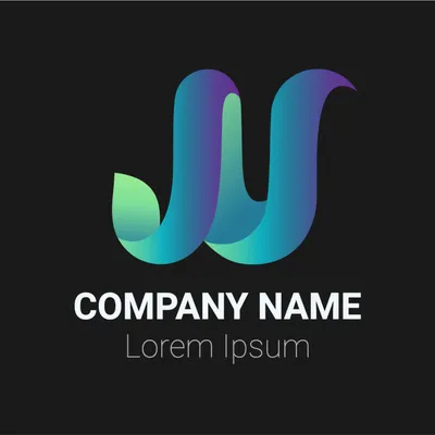 曲線的なNのようなロゴ, logo, Logo, Logotype, Logo template