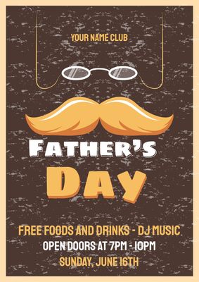 Poster template 2678, Father&#39;s Day, FATHER'S DAY, Poster, Poster template