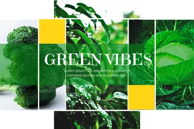 みどりの野菜, green, Green, green, Photo Collage template