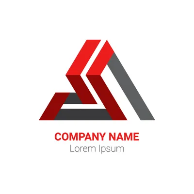 赤と黒の直線的なロゴ, logo, Logo, Logotype, Logo template