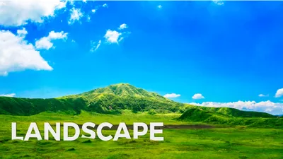 自然と青空, Mountain, nature, green, Zoom Virtual Background template