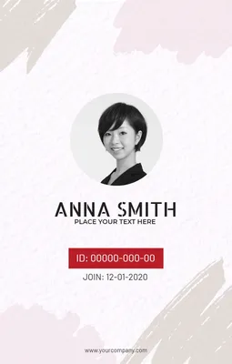 シンプルな身分証, 身分証, 社員証, 通行証, ビジネスIDカードテンプレート