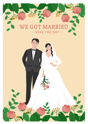 結婚式招待状, wedding, Courtesy, Poster, Poster template