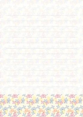 小花イラストの便箋, flower background, little flower, flower, Letter template