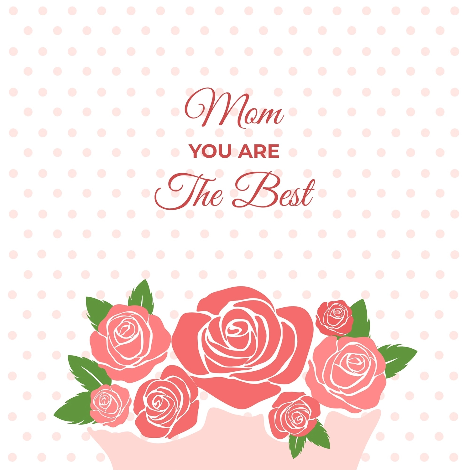 母の日グリーティングカード　薔薇の花束, 장미, 만들기, 디자인, 메시지 카드 템플릿