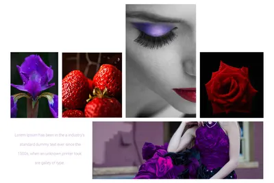 女性と花といちご, collage, adult, Fashionable, Photo Collage template