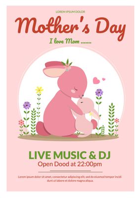 母の日　ポスター, Mother&#39;s Day, MOTHERS'S DAY, Poster, Poster template