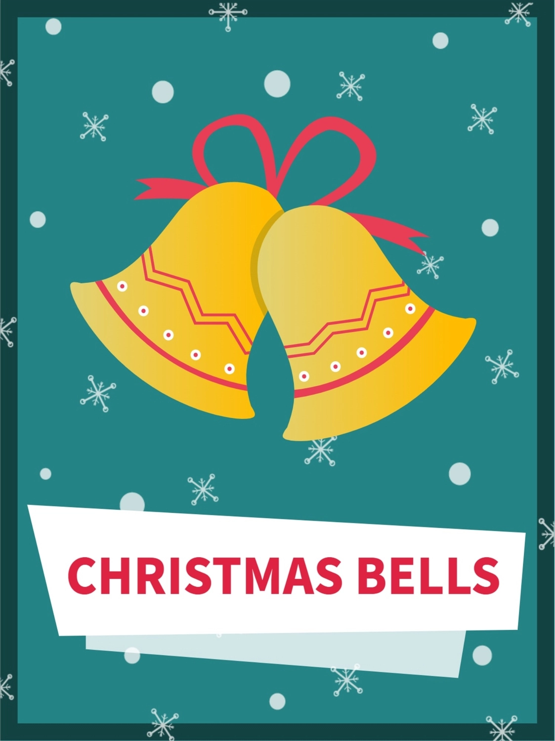 クリスマスベル, 矩形, クリスマスカード, 作成, グリーティングカードテンプレート