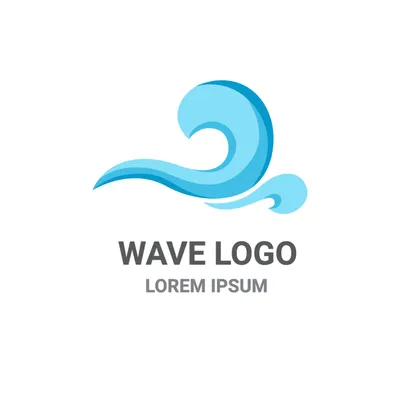 波のロゴ, ロゴ, ロゴマーク, ロゴタイプ, ロゴテンプレート