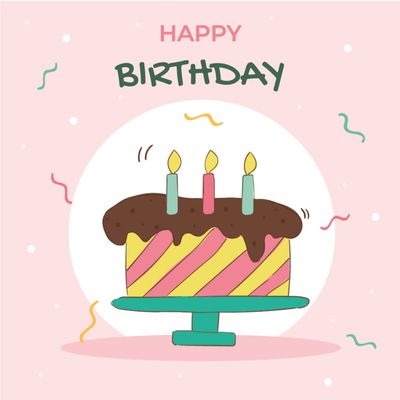 誕生日カード　バースデーケーキ