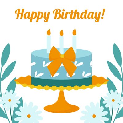 誕生日カード　バースデーケーキ