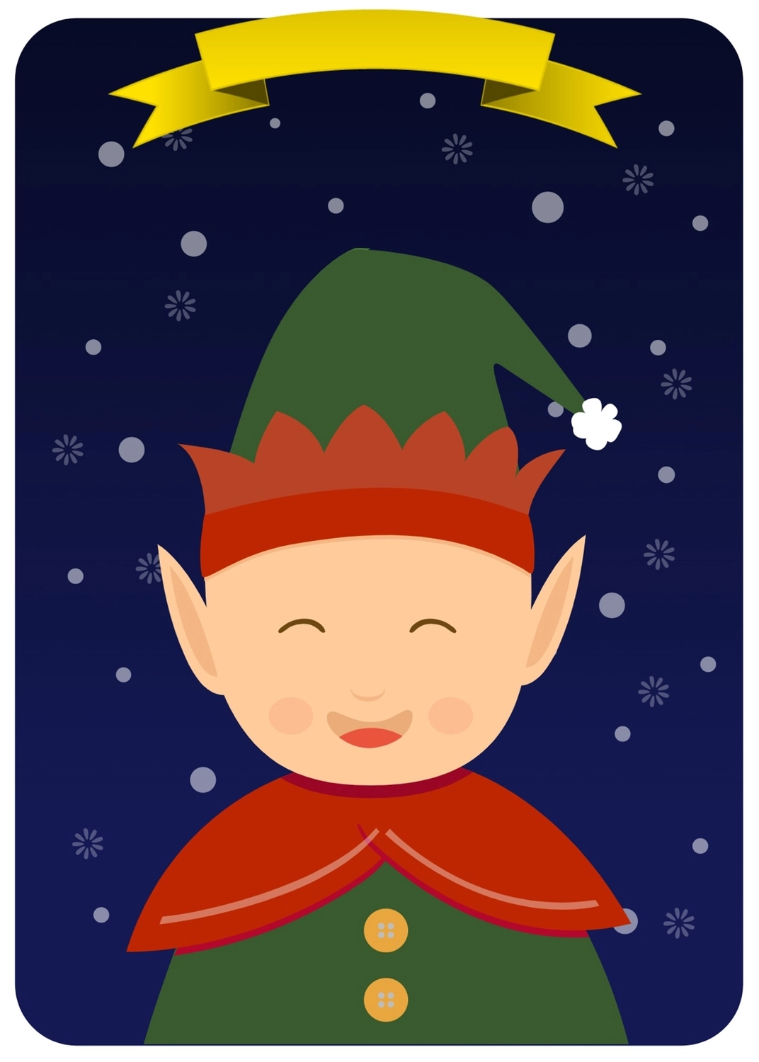 クリスマスグリーティングカード　妖精, グリーティングカード, グリーティング, はがき, メッセージカードテンプレート