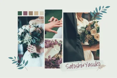 素敵なブーケ, Photo, collage, bouquet, Photo Collage template