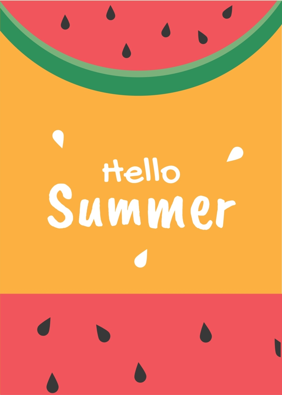 夏のグリーティングカード　スイカ, すいか, 作成, デザイン, メッセージカードテンプレート