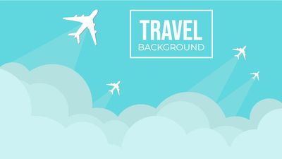 飛行機が飛んでいく, airplane, null, cloud, Zoom Virtual Background template