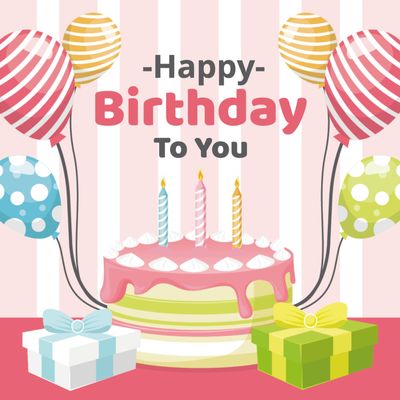 誕生日カード　バースデーパーティー