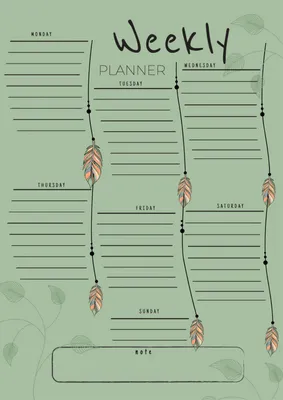 グリーンリーフスケジュール, schedule, schedule, schedule, Planner template