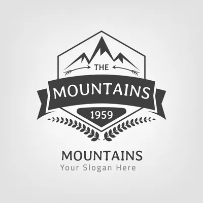 山のロゴ, logo, Logo, Logotype, Logo template