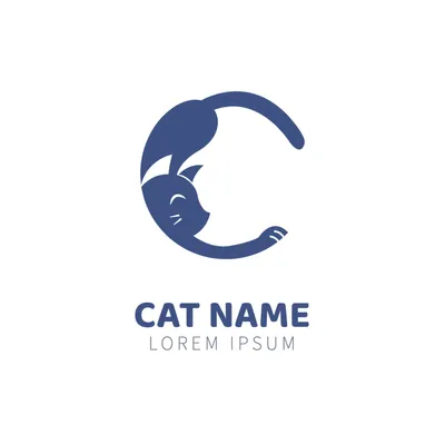 猫のロゴ, ロゴ, ロゴマーク, ロゴタイプ, ロゴテンプレート