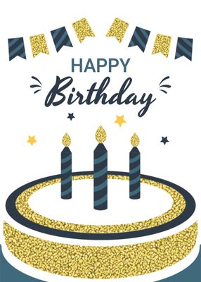 誕生日カード　バースデーケーキ