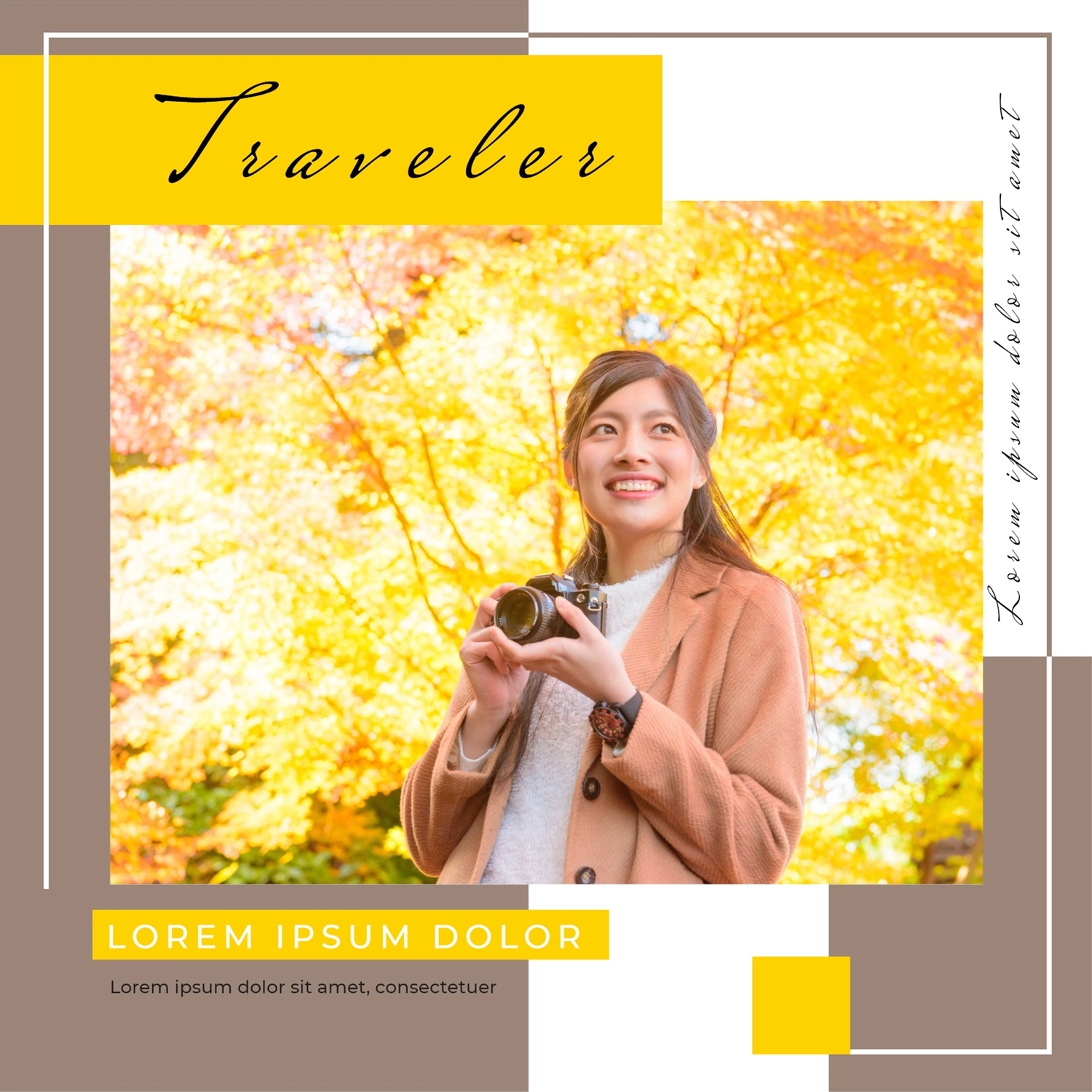 Instagram Post template 4104, adult, Fashionable, yellow, Instagram Post template