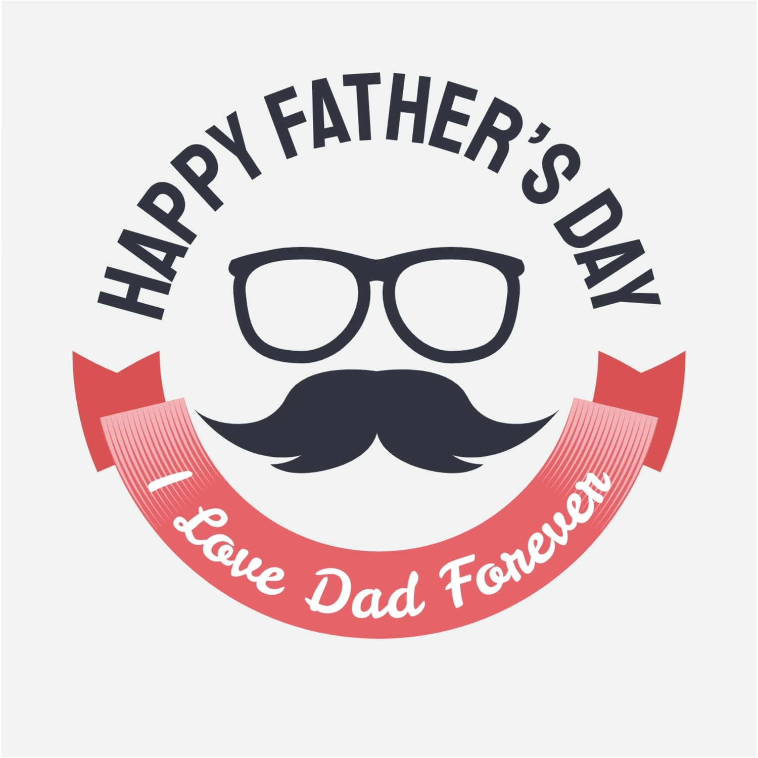 メガネと口髭の父の日ロゴ, ロゴ, ロゴマーク, ロゴタイプ, ロゴテンプレート