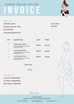 Create Free Designs With Invoice Templates Design Ac