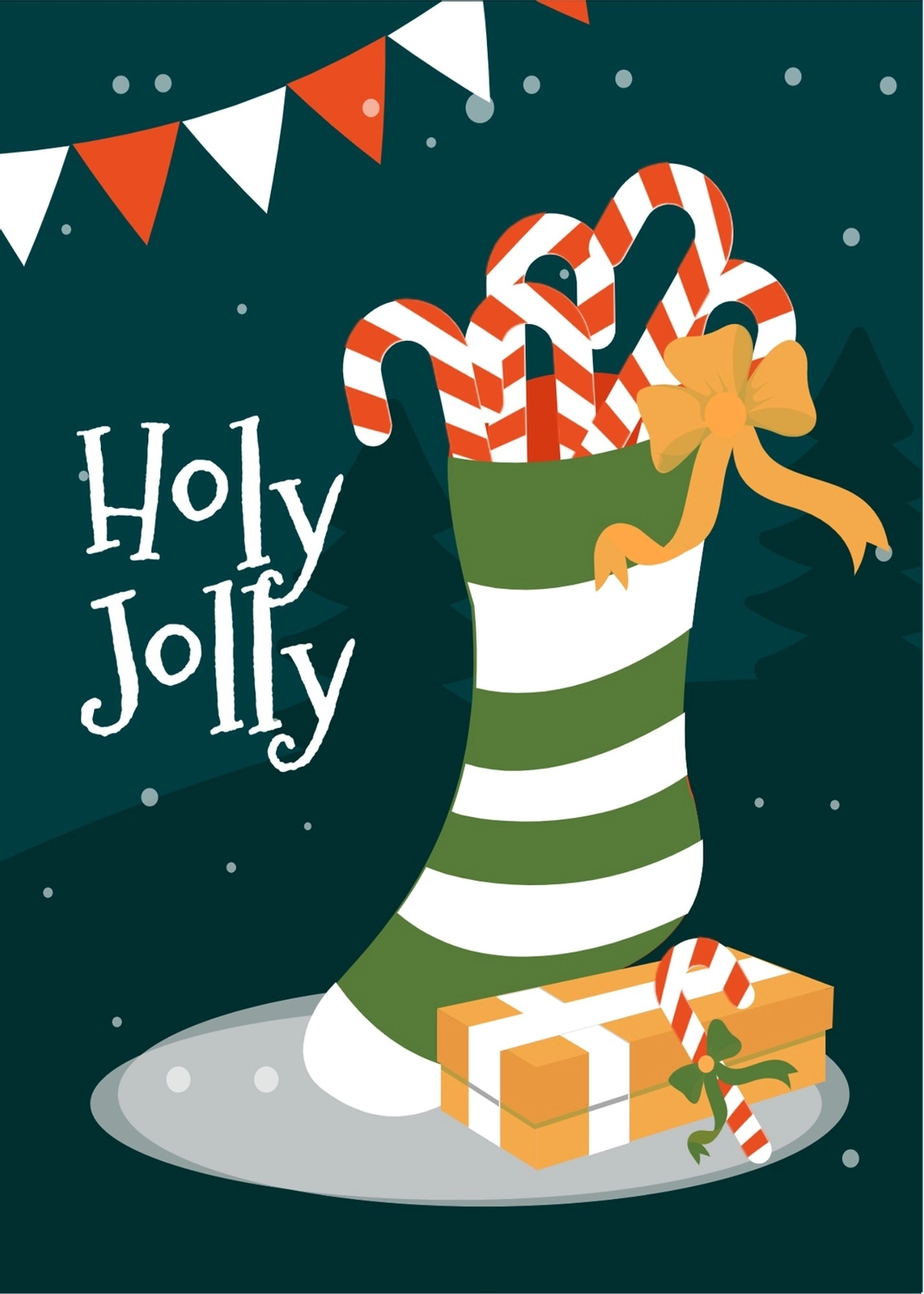 クリスマスグリーティングカード　くつ下, 聖なる陽気な, クリスマスカード, 作成, メッセージカードテンプレート
