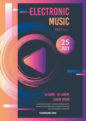 音楽イベント, music, event, live, Poster template