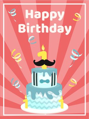 誕生日カード　バースデーケーキ