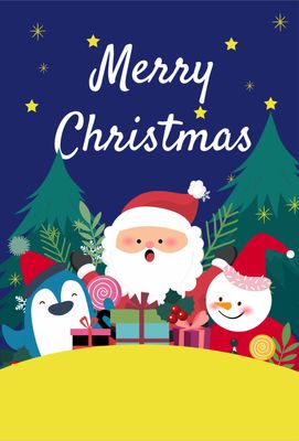 メリークリスマスカード, greeting card, card, message card, Greeting Card template