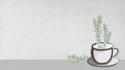 ハーブカップ, Herbs, Tea cup, plant, Zoom Virtual Background template