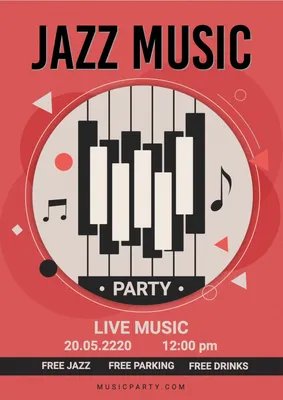 ジャズイベント　鍵盤, jazz, music, Music, Poster template